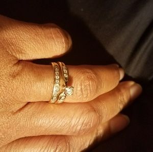 Engagement Ring & Wedding Band